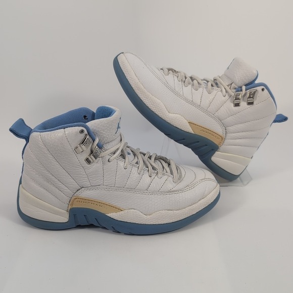 Air Jordan 12 Retro White University Blue Melo 2004 Women's Size 6 - Picture 2 of 12